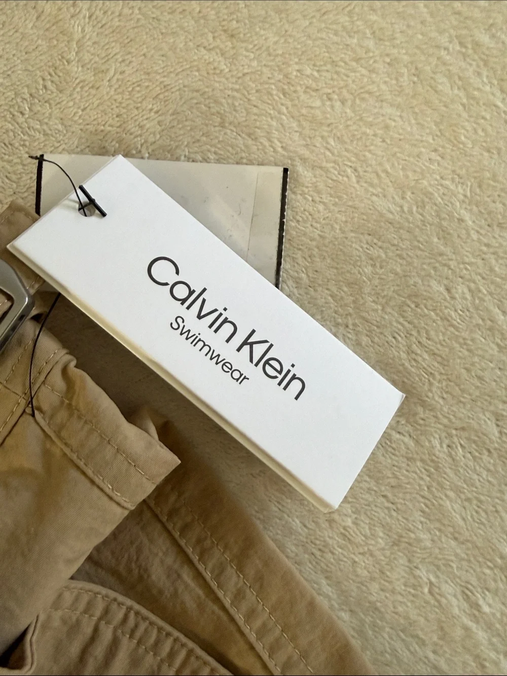 Calvin Klein Men's Tan Swim Trunks